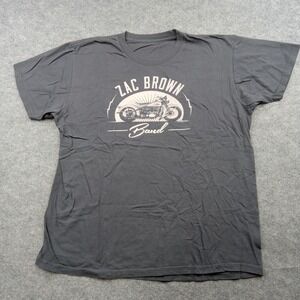 Zac Brown‎ Band Shirt Mens Medium Motorcycle Graphic Concert Tour Merch Country